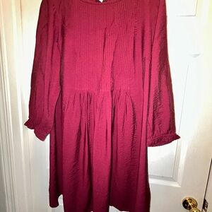 J. Jill Cranberry Textured Dress or Top
